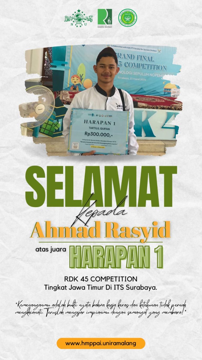 SELAMAT KEPADA AHMAD RASYID